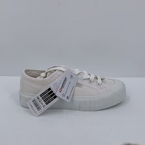 SuperGA 2705 COTU sneaker shoe canvas white platform women new 36 6